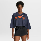 Women's Primetime Cropped Mesh Dri-FIT Fashion Jersey - Denver Broncos Jerseys