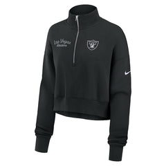 Women's Primetime Phoenix Half-Zip Sweatshirt - Las Vegas Raiders Sweatshirts
