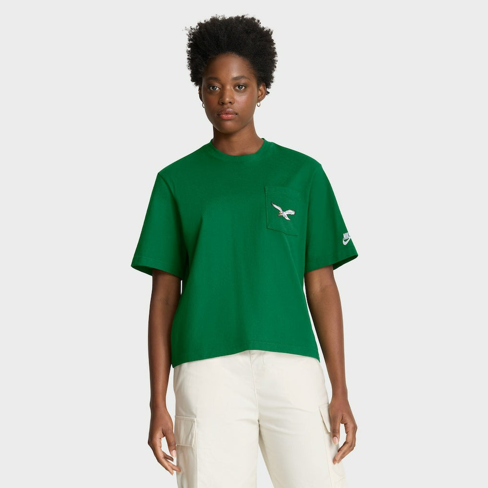 Women's Rewind Pocket Boxy T-Shirt - Philadelphia Eagles T-shirts