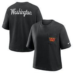 Women's Rewind Pocket Boxy T-Shirt - Washington Commanders T-shirts