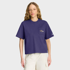 Women's Rewind Pocket Boxy T-Shirt - Baltimore Ravens T-shirts