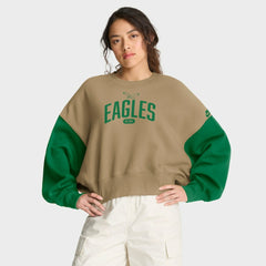 Women's Oversized Rewind Pullover Sweatshirt - Philadelphia Eagles Pullover