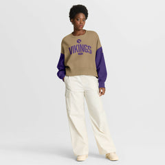 Women's Oversized Rewind Pullover Sweatshirt - Minnesota Vikings Pullover