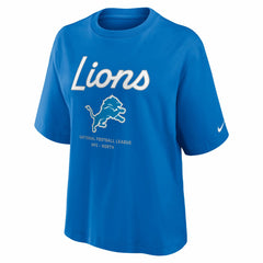 Women's Essential Script Relaxed Boxy T-Shirt - Detroit Lions T-shirts