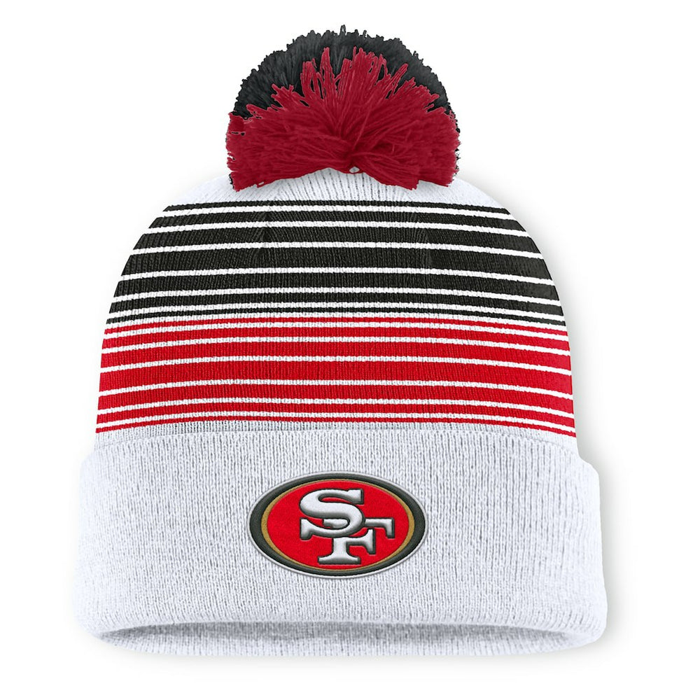 Ghost Cuffed Knit Hat with Pom - San Francisco 49ers Hats