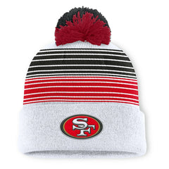 Ghost Cuffed Knit Hat with Pom - San Francisco 49ers Hats