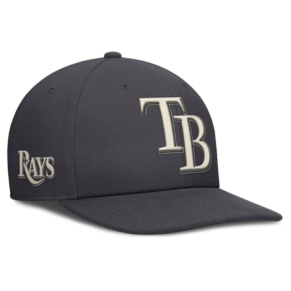 Anthracite Tampa Bay Rays Nike Statement Pro Snapback Hat