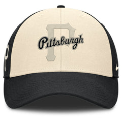 Black/Natural Pittsburgh Pirates Nike Statement Club Performance Adjustable Hat