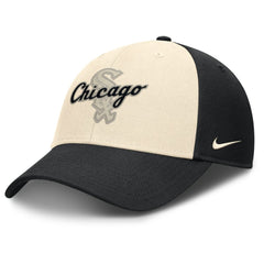 Black/Natural Chicago White Sox Nike Statement Club Performance Adjustable Hat