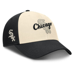 Black/Natural Chicago White Sox Nike Statement Club Performance Adjustable Hat