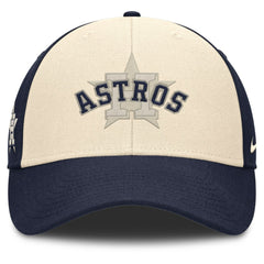 Navy/Natural Houston Astros Nike Statement Club Performance Adjustable Hat