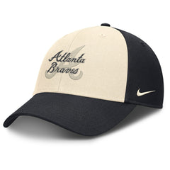 Navy/Natural Atlanta Braves Nike Statement Club Performance Adjustable Hat