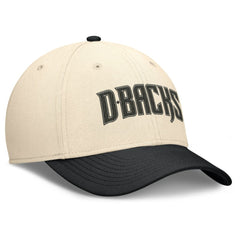Natural/Black Arizona Diamondbacks Nike Statement Rise Performance Flex Hat