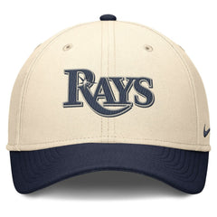 Natural/Navy Tampa Bay Rays Nike Statement Rise Performance Flex Hat