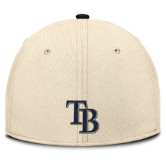 Natural/Navy Tampa Bay Rays Nike Statement Rise Performance Flex Hat