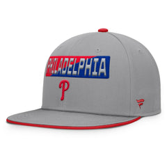 Gray Philadelphia Phillies Fanatics Punchout Snapback Hat