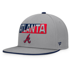 Gray Atlanta Braves Fanatics Punchout Snapback Hat