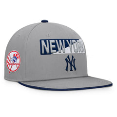 Gray New York Yankees Fanatics Punchout Snapback Hat