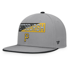 Gray Pittsburgh Pirates Fanatics Punchout Snapback Hat
