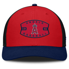 Red/Navy Los Angeles Angels Fanatics Cutoff Adjustable Trucker Hat