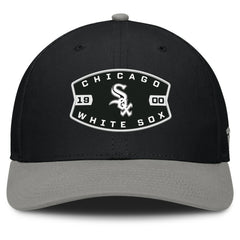 Black/Gray Chicago White Sox Fanatics Cutoff Adjustable Trucker Hat