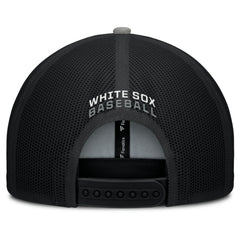 Black/Gray Chicago White Sox Fanatics Cutoff Adjustable Trucker Hat