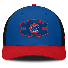 Royal/Red Chicago Cubs Fanatics Cutoff Adjustable Trucker Hat