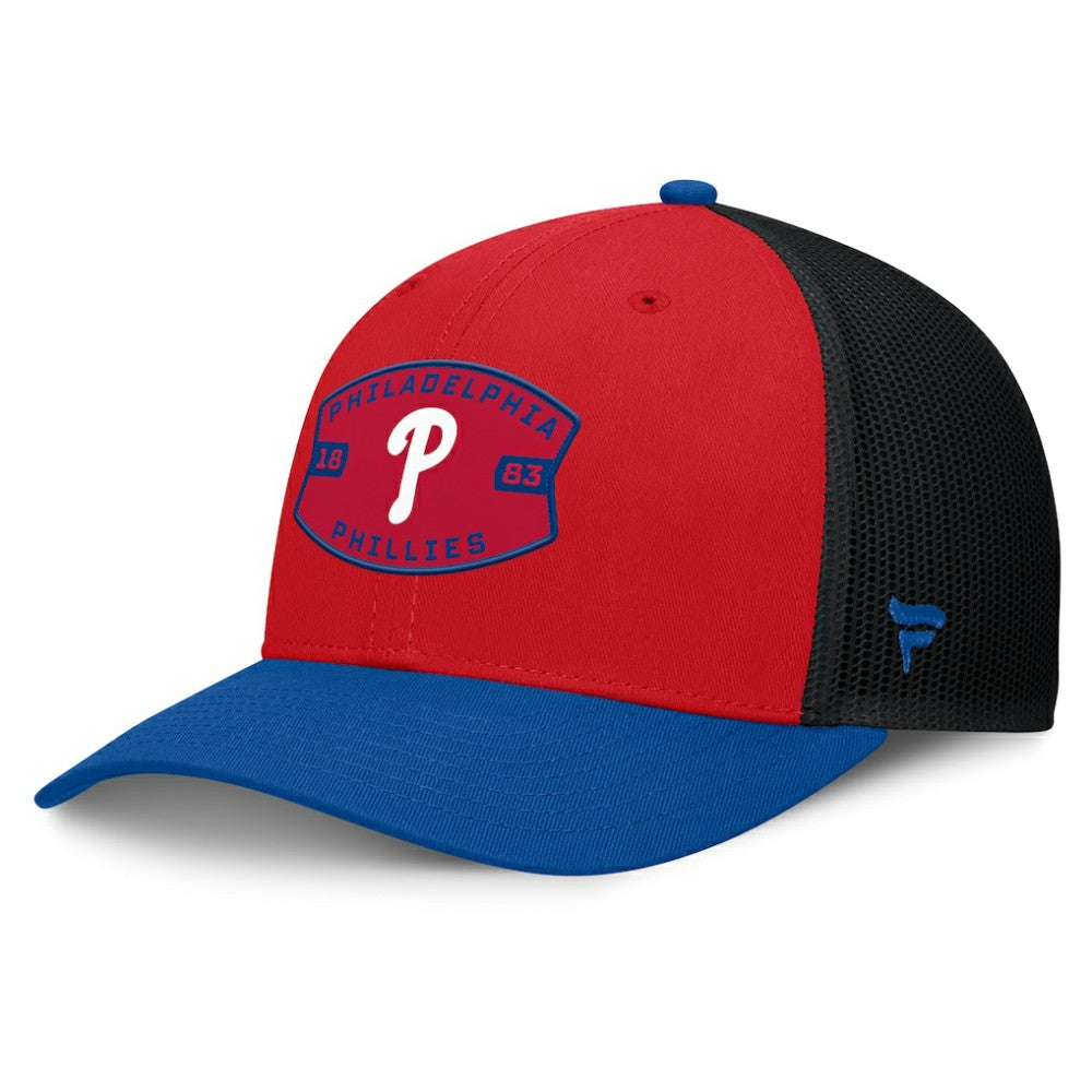 Red/Royal Philadelphia Phillies Fanatics Cutoff Adjustable Trucker Hat