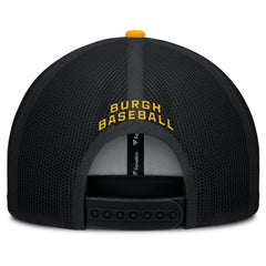 Black/Gold Pittsburgh Pirates Fanatics Cutoff Adjustable Trucker Hat