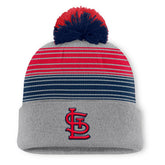 Gray St. Louis Cardinals Fanatics Balk Cuffed Knit Hat with Pom