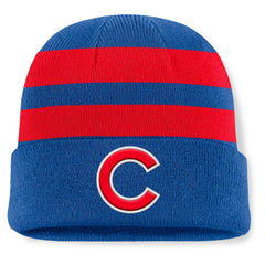 Royal Chicago Cubs Fanatics Baseline Cuffed Knit Hat