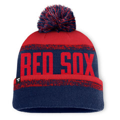 Navy/Red Boston Red Sox Fanatics No-Doubter Cuffed Knit Hat with Pom