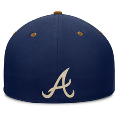 Navy/Tan Atlanta Braves Fanatics Splinter Fitted Hat