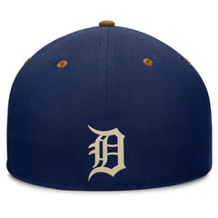 Navy/Tan Detroit Tigers Fanatics Splinter Fitted Hat