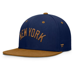 Navy/Tan New York Yankees Fanatics Splinter Fitted Hat