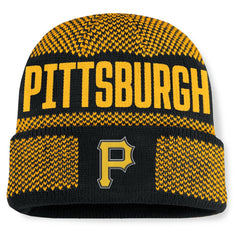 Black Pittsburgh Pirates Fanatics Rotation Cuffed Knit Hat