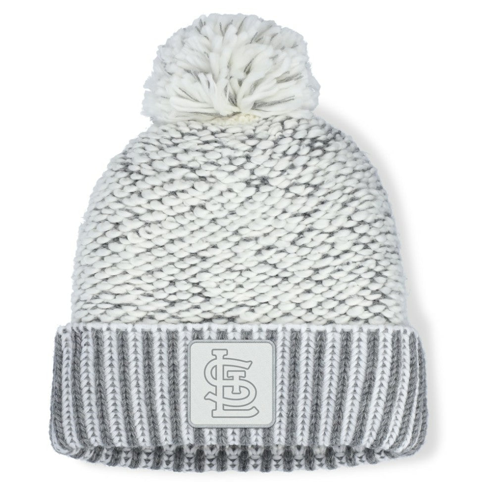 Heather Gray St. Louis Cardinals Fanatics Women's Hangtime Cuffed Knit with Pom