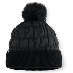 Black Cleveland Guardians Fanatics Nightcap Cuffed Knit Hat with Pom
