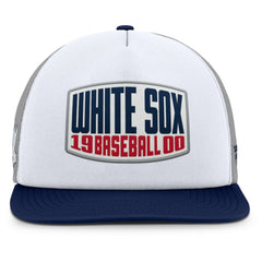 Gray/White Chicago White Sox Fanatics Cranked Foam Front Patch Trucker Adjustable Hat
