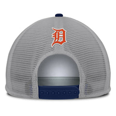 Gray/White Detroit Tigers Fanatics Cranked Foam Front Patch Trucker Adjustable Hat