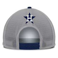 Gray/White Houston Astros Fanatics Cranked Foam Front Patch Trucker Adjustable Hat