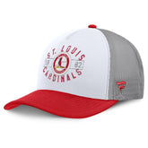 White/Red St. Louis Cardinals Fanatics Designated A-Frame Foam Front Trucker Adjustable Hat