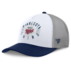 White/Navy Minnesota Twins Fanatics Designated A-Frame Foam Front Trucker Adjustable Hat