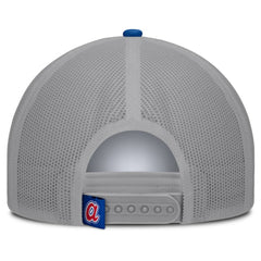 White/Royal Atlanta Braves Fanatics Designated A-Frame Foam Front Trucker Adjustable Hat