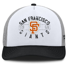 White/Black San Francisco Giants Fanatics Designated A-Frame Foam Front Trucker Adjustable Hat