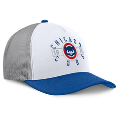 White/Royal Chicago Cubs Fanatics Designated A-Frame Foam Front Trucker Adjustable Hat