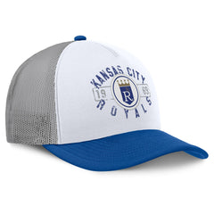 White/Royal Kansas City Royals Fanatics Designated A-Frame Foam Front Trucker Adjustable Hat