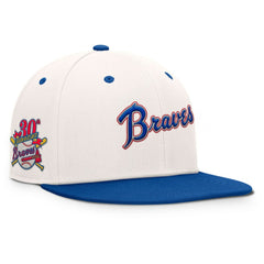 Cream/Royal Atlanta Braves Fanatics Unit Fitted Hat