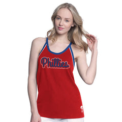 Red Philadelphia Phillies G-III 4Her by Carl Banks Women's Curveball Racerback Tank Top