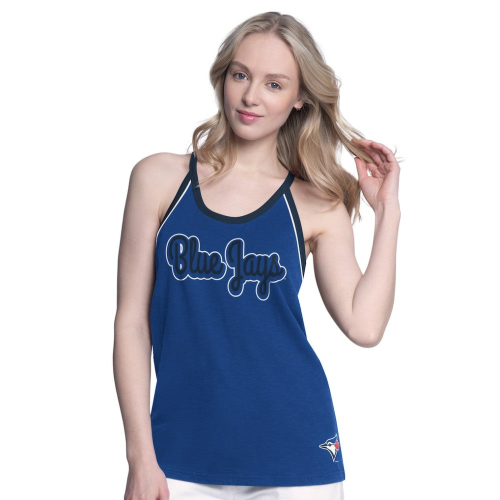 Royal Toronto Blue Jays G-III 4Her by Carl Banks Women's Curveball Racerback Tank Top